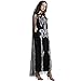 EraSpooky Women's Spider Web Skeleton Adult Halloween Costume(Black, OneSize)