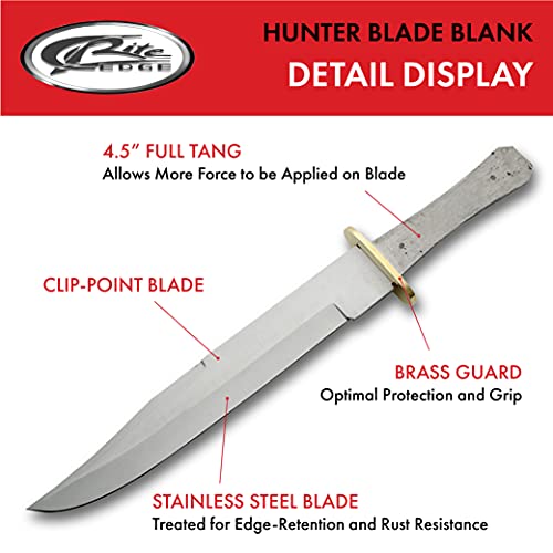 Szco Supplies Faca de lâmina Hunter, 38 cm, prata, BL-7717