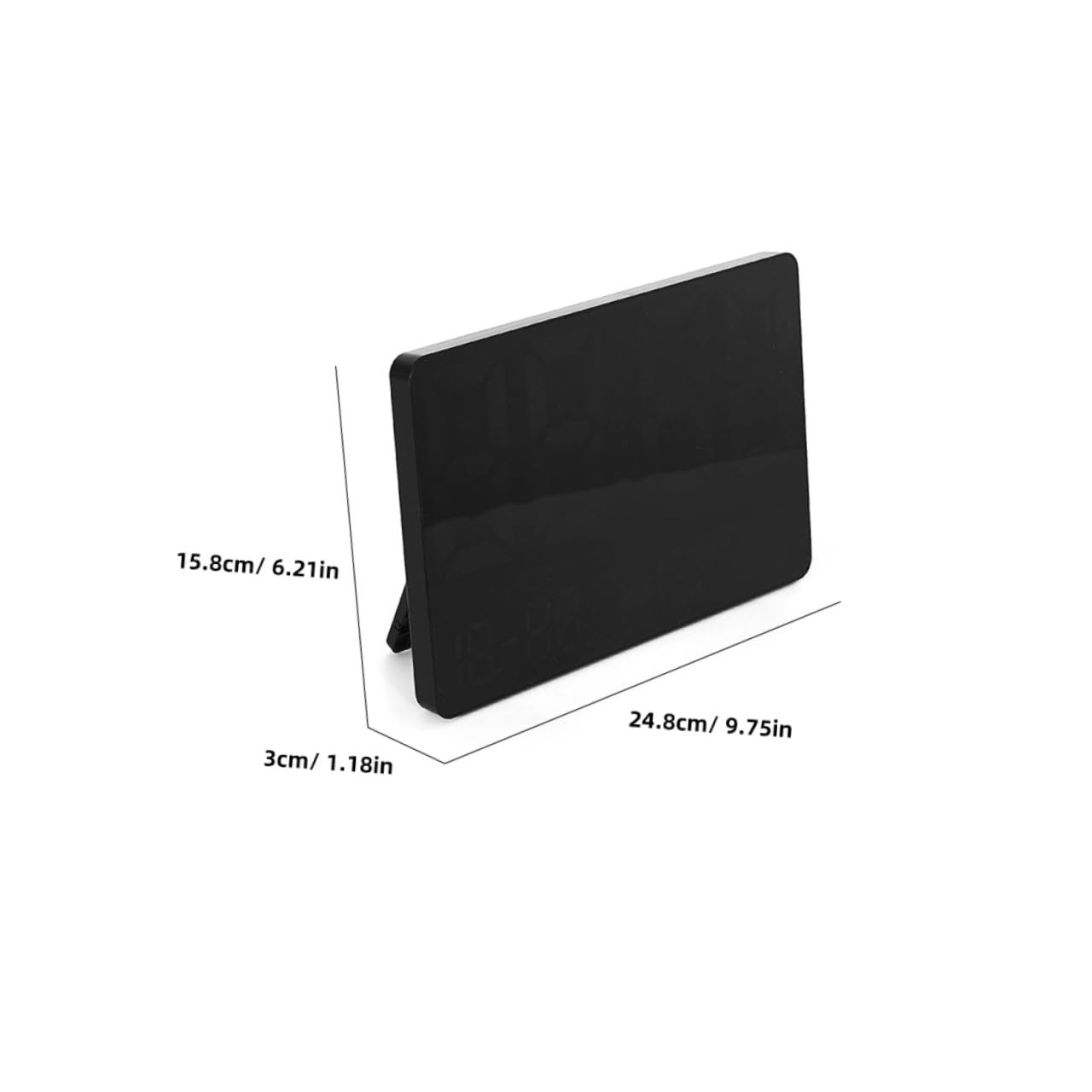 PRETYZOOM Reloj de Pared Digital LED Grande Temperatura y Humedad
