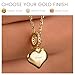 PURNEBU Urn Necklaces for Ashes, Heart Pendant with CZ Stones – 14K Solid Gold Heart Necklace Cremation Jewelry – Handmade Memorial Necklace (14K Yellow Gold, Cubic Zirconia, Just Pendant)