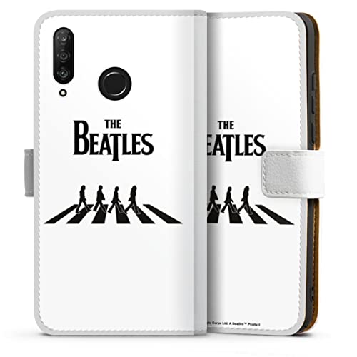 DeinDesign Etui Compatible avec Huawei P30 Lite Premium Etui Folio Etui magnetique The Beatles Abbey Road Musique - Les Beatles, Paul McCartney, John Lennon, RIngo Starr, George Harrison DeinDesign Etui Compatible avec Huawei P30 Lite Premium Etui Folio Etui magnetique The Beatles Abbey Road Musique