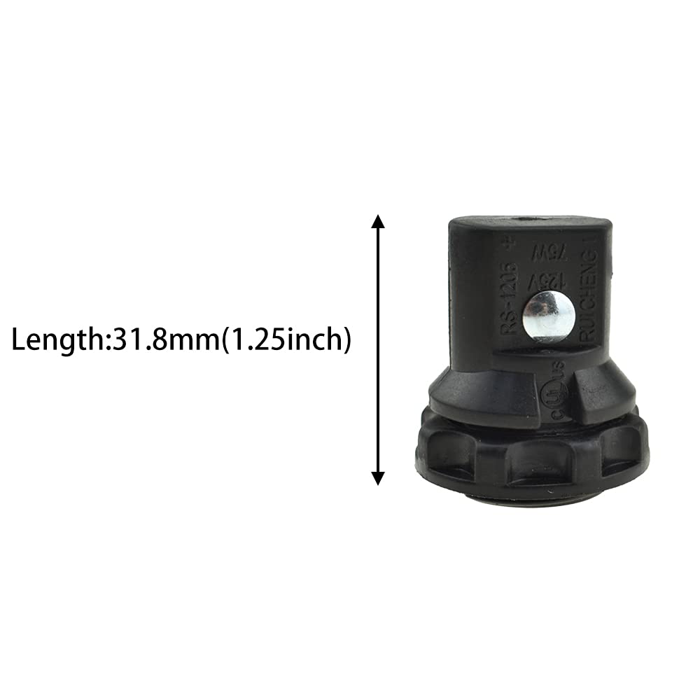 HAHIYO E12 Lamp Holder Screw in Mount Light Socket Bulb Holder Fixture Easy Wire Tighten Down Twist High temperature resistant plastic for Decor Table Electrical Circuit Assorted Total 6pieces black