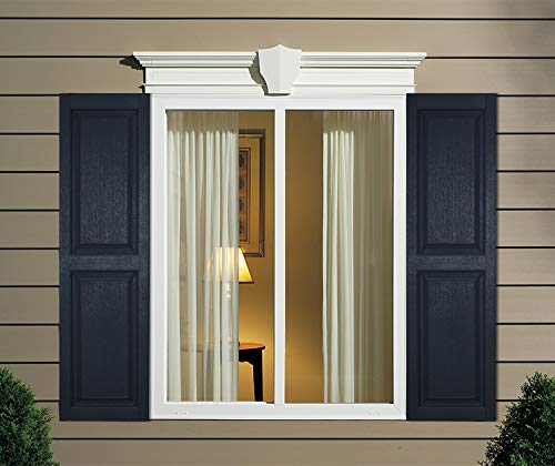 Farley Windows Volets en vinyle rouge bordeaux avec panneaux en relief