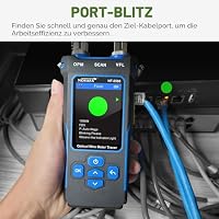 NOYAFA NF-8508 Netzwerkkabeltester mit Optischem Leistungsmesser, Ethernet Kabeltester, RJ45/RJ11 Port Tester, VFL PoE QC Test Kabelprüfer NCV Längentest, Wire Mapping für CAT5/CAT6 Kabel – Ansicht 6