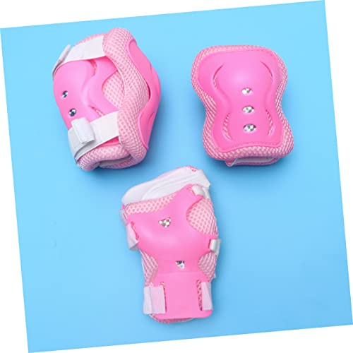 image for Kisangel 6pcs/1 Set Kid Skateboard Motorcycle Suit Knee Pads for Kids 