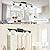 BONLICHT Ceiling Spotlights Track Lighting Kit 4 Light Bathroom Vanity Lighting Black Modern Multi-Directional Ceiling Mount Fixture Industrial Farmhouse Sconces Wall Mount Lamp with Clear Glass Shade