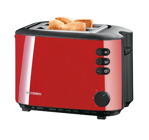 Preisvergleich Produktbild Severin AT 2568 Automatik-Toaster, rot-schwarz