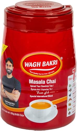 Wagh Bakri Masala (Spiced) Leaf Tea 250g Jar - Loose Leaf Tea