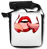 Material: Polyestergewebe Threesome Kisses Schultertasche