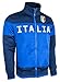 Men's Italy Jacket, Full Zip Italia Soccer Track Jacket With Zipper Pockets (Medium)