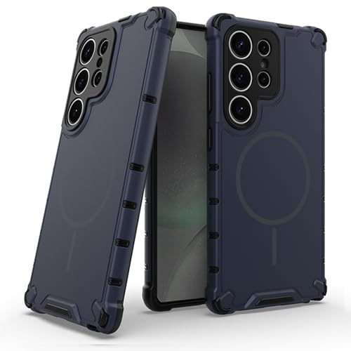 Coque magnétique pour Samsung Galaxy S26 antichoc fine et bleue