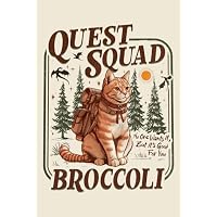 Onyx Storm Inspired Broccoli the Cat Notebook Blank College-Ruled Fan Journal