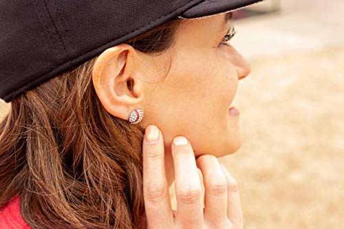 Softball Volleyball Earrings for Women, Gift for Player Team Mom, Sports Present - Daisy Lane (Baseball)