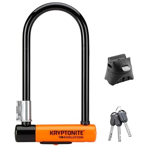 Kryptonite Evolution Standard Bike U-Lock with Bracket Cover