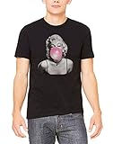 Men's Marilyn Monroe Bubblegum KT T128 Black T-Shirt Medium Black