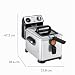 Tefal FR5111 Filtra Pro Inox & Design Fritteuse | 2400 Watt | Fassungsvermögen: 3 Liter Öl | exklusive System Filterung | Temperaturwahl: 150°C - 190°C | Timer | Edelstahl
