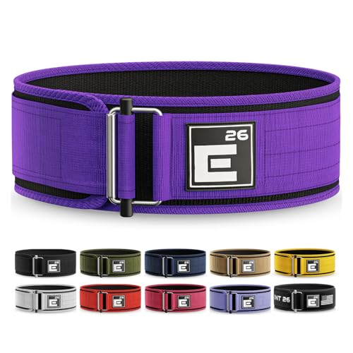 Image of Element 26 Self-Locking Weight Lifting Belt | Premium Weightlifting Belt for Serious Crossfit, Weight Lifting, and Olympic Lifting Athletes | (Small, Purple)