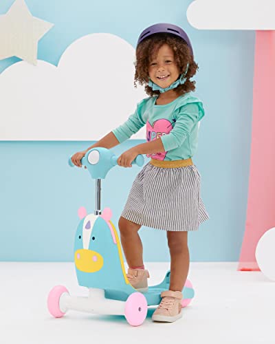 Skip Hop Kids 3-in-1 Baby Activity Push Walker & Ride On Scooter Toy, Unicorn - image 7