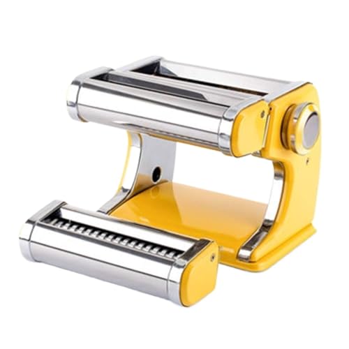 Máquina de pasta de acero inoxidable, máquina manual de fideos caseros para pasta fresca, fácil de usar, para el hogar, cocina esencial para auténtica cocina italiana