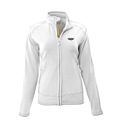 Levelwear NBA New Orleans Pelicans Adult Women Tranquil Team Script Full Zip,Large,White Levelwear NBA New Orleans Pelicans Adult Women Tranquil Team Script Full Zip,Large,White