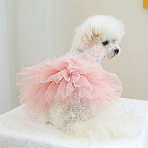 Disfraz vintage para perro vestido de tul azul lago tamaño M miniatura 7