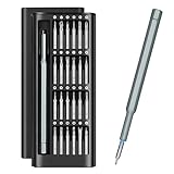 GOSO 精密ドライバーセット 小型 24in1 磁石付き トルクス マイナス 三角 六角 プラス 星型 y字ドライバー カメラ スマホ 修理 ペン型 差し替え簡単 W型 特殊ドライバー おもちゃ メガネ パソコン iphoneなど用修理工具セット分解工具 Tools