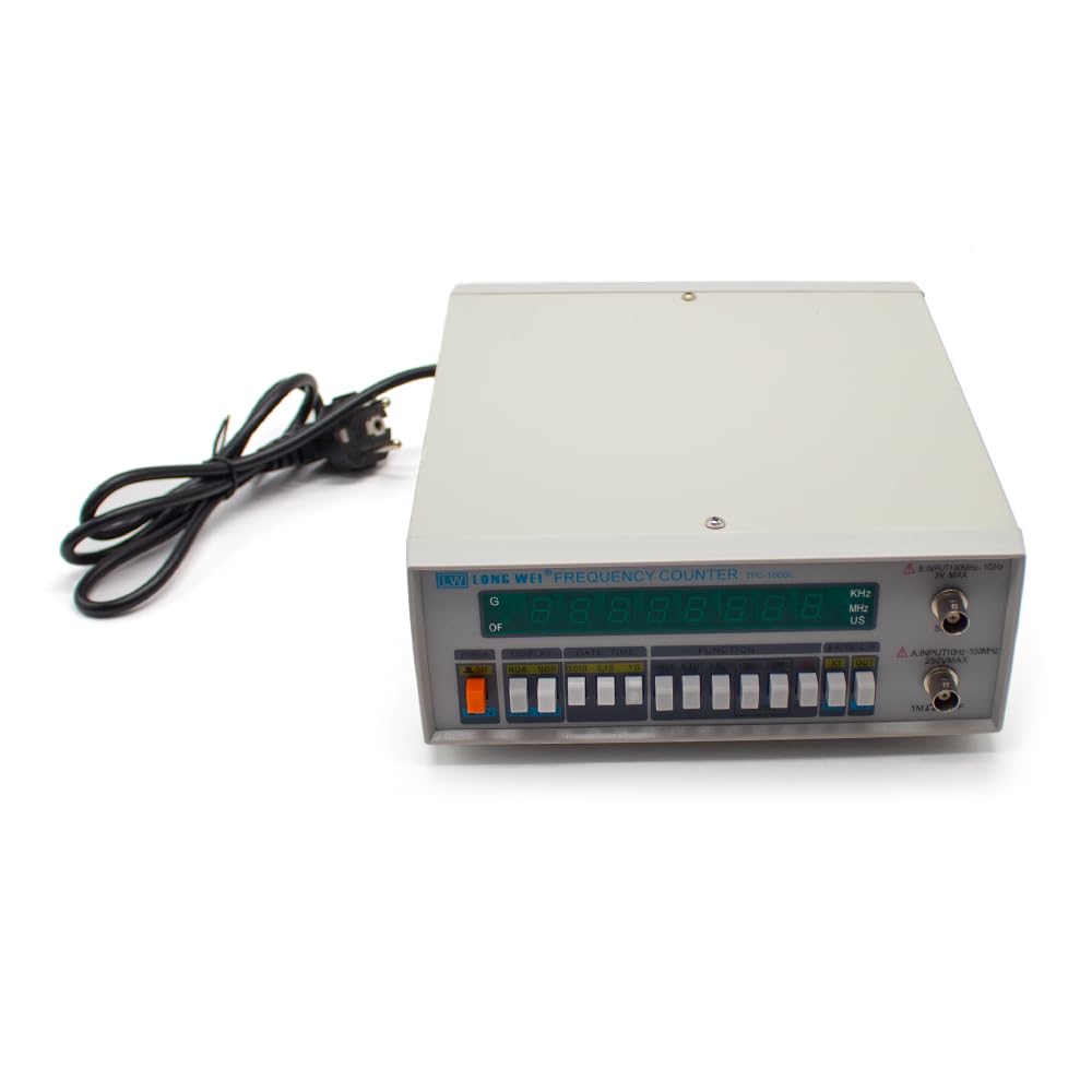 Medidor de Frecuencia Digital Multifunción de Alta Precisión de 220V, Contador de Frecuencia de Oscilador de Cristal de Doble Canal LED de 1 GHZ y 8bits