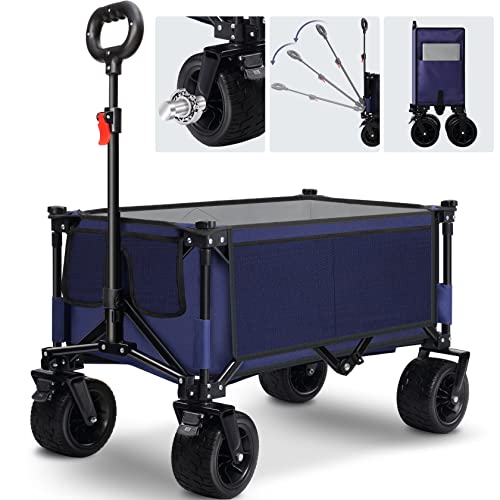 FEAHRZEUG Collapsible Beach Trolley Cart,Folding...