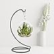 Fosinz 22,9 cm Ornament Display Ständer, Eisen Hängeständer Rack Halter zum Aufhängen von Glaskugeln, Luftpflanzen, Terrarium für Weihnachten, Hochzeit, Zuhause, Büro, Garten Dekorationen (schwarz)