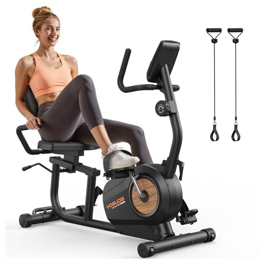 YOSUDA PRO Recumbent Exercise Bike for Home Use with Resistance Bands-Recumbent Bike with Smart Workout APP, Comfortable Seat, Pulse Sensor & 16-level Resistance
