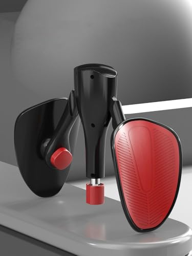 Ponko カイガー運動 足、お尻のトレーニング 骨盤底筋トレーニング器具 負荷調節(7-16kg) 男女兼用 高級PP+TPE素材 2色 (ブラックレッド/グレーホワイト)