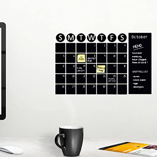 Gadpiparty Weekly Chalkboard Calendar Sticker Adhesive Chalkboard Shape Sticker Monthly Planner Blackboard Organizer For Classroom Office Home Use #TOP3