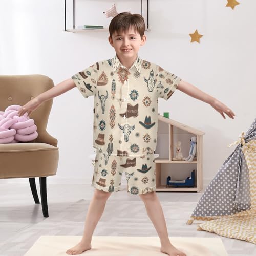 Image of Boccsty Ice Cream Drip Boy Summer Shorts Sets Hawaiian Toddler Boys T-Shirt & Pants 2 Pcs 3T-10T