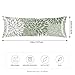 Silk Satin Body Pillow Cover for Hair and Skin,Sage Green Long Pillow Case Protector with Envelope Closure,Decorative Dahlia Boho Lumbar Pillow Covers Floral Soft Bed Cushion Covers for Sleep,20