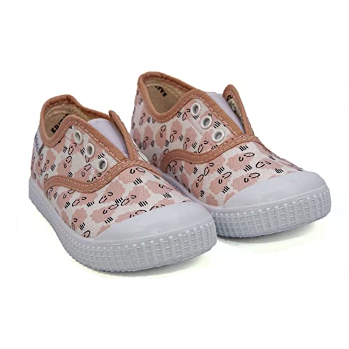 victoria Girls Slip On Canvas Shoes, Rose White,2 M US