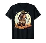 Dackeljäger auf Dackel Spiel Jagd T-Shirt