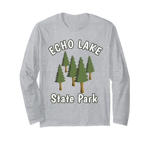 Echo Lake State Park New Hampshire Pine Trees Woods Forest Long Sleeve T-Shirt