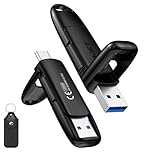 128GB Solid State Dual Drive Up to 400MB/s, Fast Dual USB Thumb Flash Drive Type-c + A Port, Metal Housing Design, External SSD USB Memory Stick for iPhone 15/16/17 Android Phone Laptop Tablet Mac