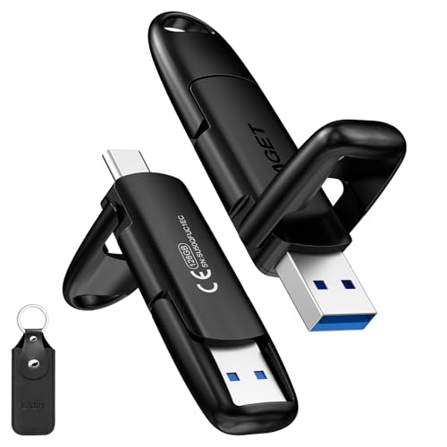 128GB USB C Stick, Bis zu 400 MB/s Lesen & 360 MB/s Schreiben, Dual Drive Typ-C & USB-A, USB 3.2 Speicherstick,Metallgehäuse, USB Flash Drive für iPhone 15/16/17,Android-Handy,Tablet, Laptop,Mac,PC