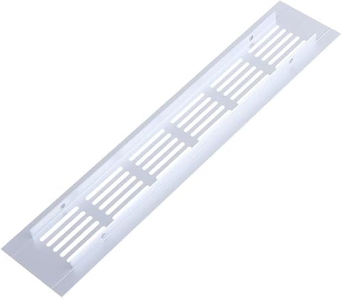 Ventilation Grille ， Aluminum Alloy Gases Adjustable Vent Grille Bathroom Kitchen Office Multiple Sizes(50x250mm)