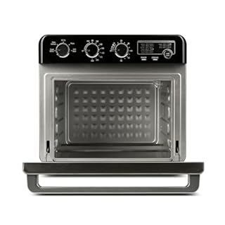G3 Ferrari G10221 Forno Air Fryer Multifunzione 32 L, 2000 W, 5 Programmi di Cottura, 6 Resistenze, Temperatura Regolabile fino a 230 °C, Display con Timer, Accessori Inox Senza BPA/PFOA, Nero-Argento