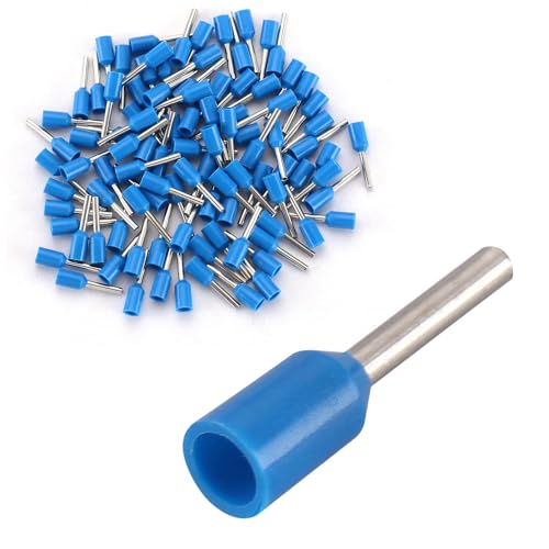 Connecteurs à sertir cuivre 2,5 mm² Baomain AWG 14 pour câble électrique isolé bleu