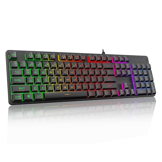 Redragon K521 Upgrade Rainbow LED Gaming Keyboard, 104 Keys Wired Mechanical Feeling Keyboard with Multimedia Keys, One-Touch Backlit, Anti-Ghosting, Compatible with PC, Mac, PS4/5, Xbox