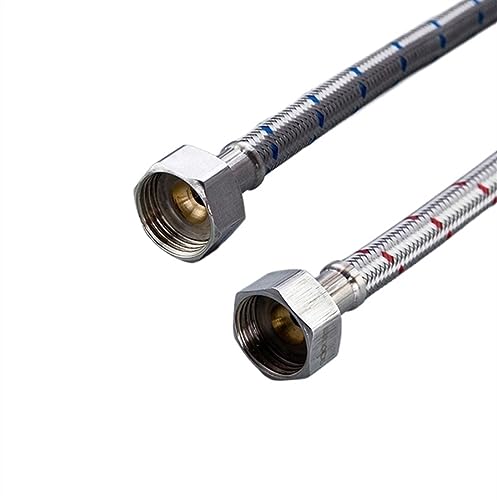 EdvenA G1/2 G3/8 G9/16 50cm 1�y�A �X�e�����X�X�`�[�� �t���L�V�u���z�ǃp�C�v �R�[���h�z�b�g�~�L�T�[�֌� �����p�C�v�z�[�X �o�X���[���p�[�c(�J���[:G9-16�A�T�C�Y:50cm)