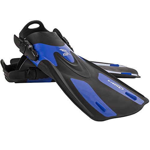 Ist Fk28 X-Treme General Purpose Snorkeling, Scuba, Watersports Short Fins Blue L/Xl #TOP1