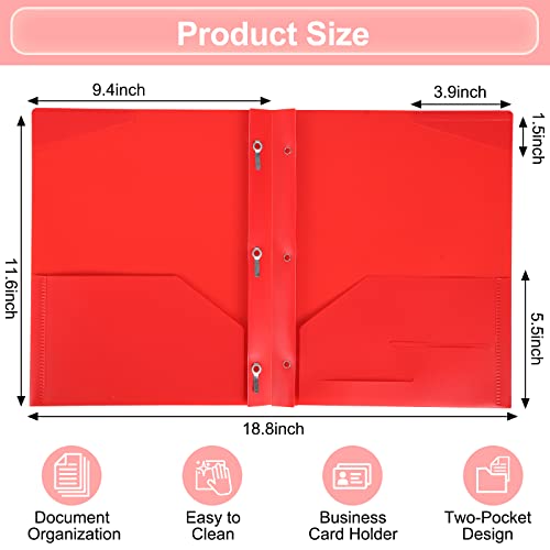 Eoout 16Pcs Folders With 2 Pockets Plastic Pocket Folders For School Office Letter Size Paper, 8 Assorted Colors #TOP1