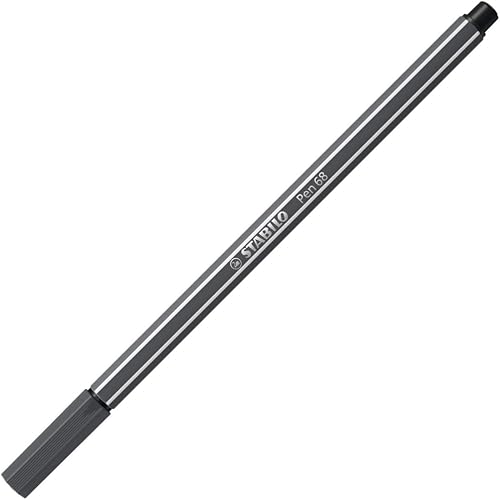 STABILO Pen 68 1 Stück die Filzstifte mittlere Spitze Gris intenso