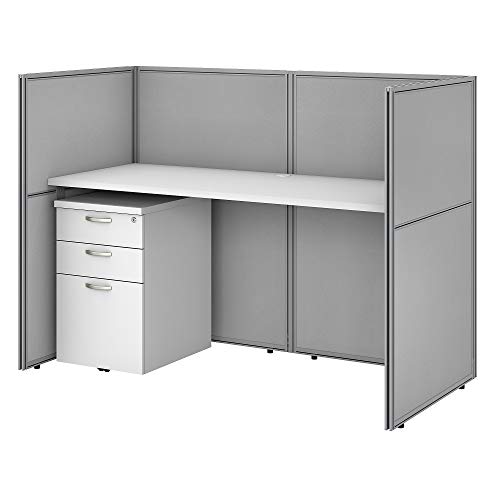 image for Bush Furniture Bush Business Furniture Easy Office Cubicle Desk with F