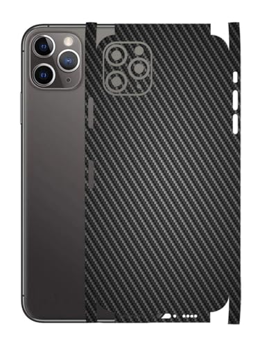 Image of AtOdds - Full Body Back Screen Guard Protector Film - 3D Textured Lamination Wrap Skin Sticker for iPhone 11 Pro Max | Scratchproof Matte Finish (Design - Black Camo)