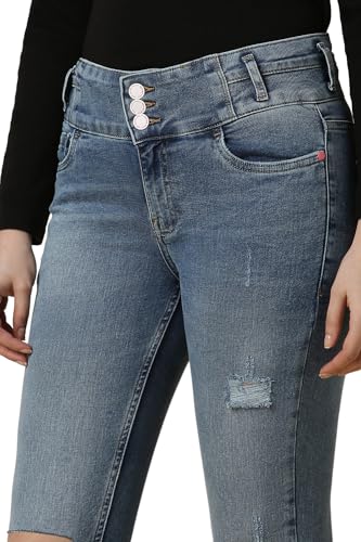 Image of Allen Solly Women's High Rise Regular Fit Jeans